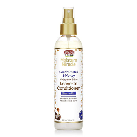 African Pride Moisturizing Leave In Conditioner Coconut Milk & Honey, 8.0 oz