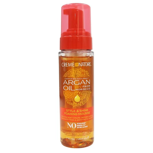 Cream of Nature Argan Oil Style & Shine Foaming Mousse