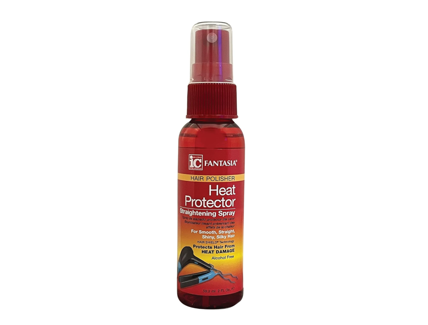 Heat protector straightening spray