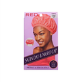 RED SATIN DAY & NIGHT CAP