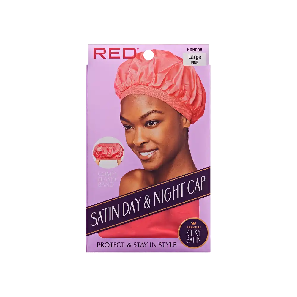 RED SATIN DAY & NIGHT CAP