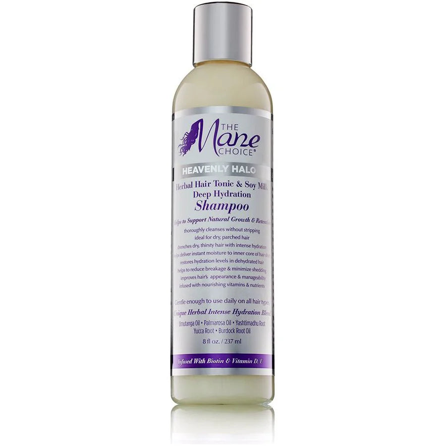 The Mane Choice Heavenly Halo Herbal Hair Tonic & Soy Milk Deep Hydration Shampoo 8oz