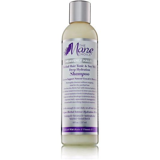 The Mane Choice Heavenly Halo Herbal Hair Tonic & Soy Milk Deep Hydration Shampoo 8oz